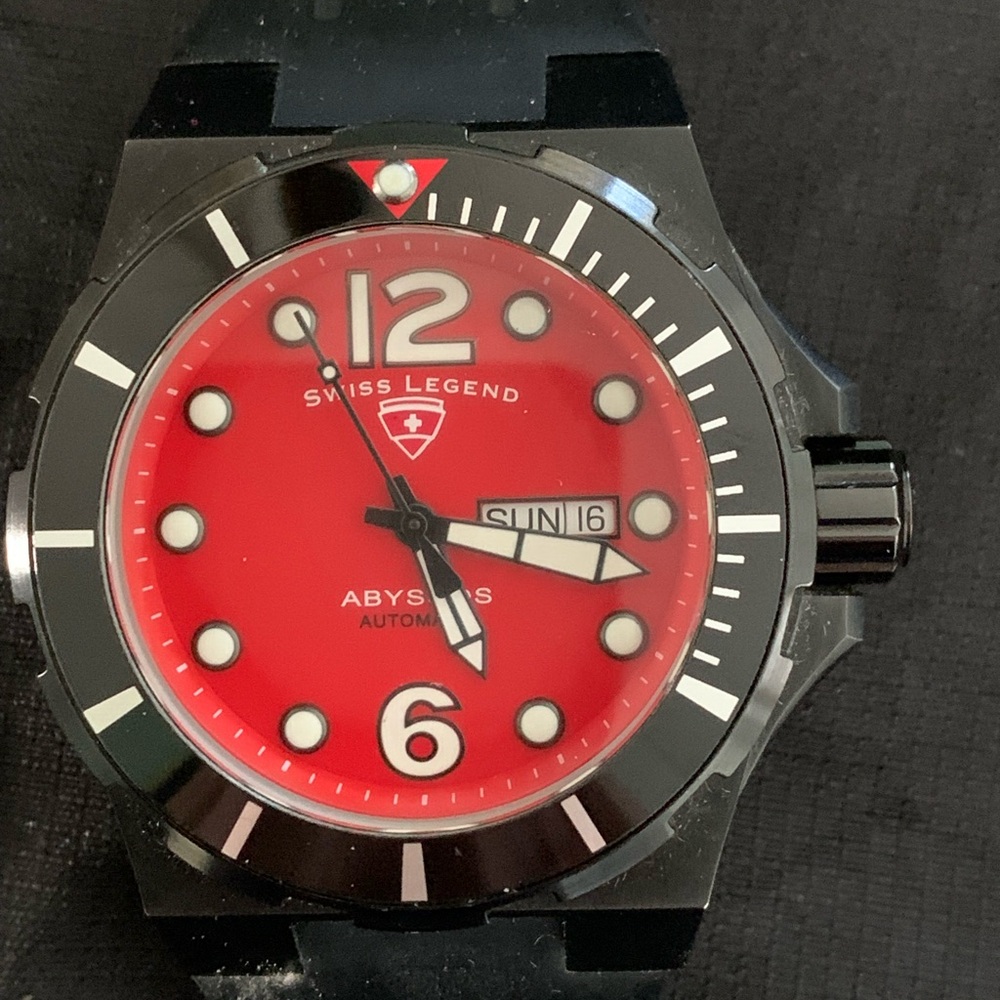 Swiss Legend Red and Black Watch